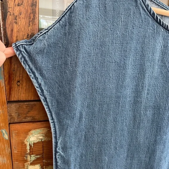 Perfect Lyocell Denim Shift Dress - Picture 3 of 6